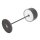 Olympia Siena Tischlampe Runder Dom Grau 300mm