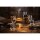 Olympia Siena Tischlampe Runder Dom Grau 300mm