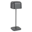 Olympia Lucca Tischlampe Quadratische Kuppel Grau 300mm