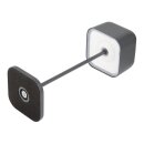 Olympia Lucca Tischlampe Quadratische Kuppel Grau 300mm