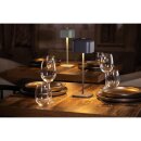 Olympia Lucca Tischlampe Quadratische Kuppel Grau 300mm