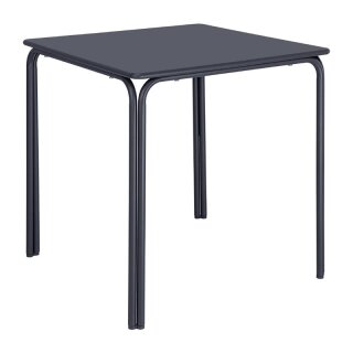 Bolero Adeline Stahl quadratischer Tisch 700mm Schieferblau