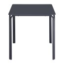 Bolero Adeline Stahl quadratischer Tisch 700mm Schieferblau
