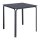 Bolero Adeline Stahl quadratischer Tisch 700mm Schieferblau