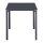 Bolero Adeline Stahl quadratischer Tisch 700mm Schieferblau