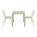 Bolero Adeline Stahl Quadratischer Tisch 700mm Hellgrün