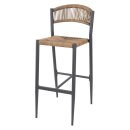 Bolero Eden PE Twist Rattan Outdoor Barhocker Natur (2...
