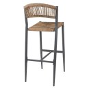 Bolero Eden PE Twist Rattan Outdoor Barhocker Natur (2 Stück)