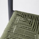 Bolero Eden PE Twist Rattan Outdoor Barhocker Grün (2 Stück)