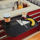 Olympia Kristallon Polypropylen Fast-Food-Tablett Schwarz...