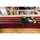 Olympia Kristallon Polypropylen Fast-Food-Tablett Schwarz Mittel 415mm