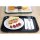 Olympia Kristallon Polypropylen Fast-Food-Tablett Schwarz Mittel 415mm