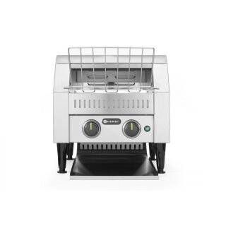 Gastro Durchlauftoaster 2 Reihen Edelstahl