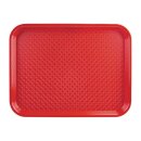 Olympia Kristallon Fast-Food-Tablett rot 45 x 35cm