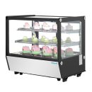 Polar G-Serie Tischkühlvitrine Schwarz Quadratglas 120Ltr