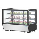 Polar G-Serie Theken-Kühlschrank Schwarz Quadratisches Glas 160L