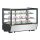 Polar G-Serie Theken-Kühlschrank Schwarz Quadratisches Glas 160L