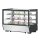 Polar G-Serie Theken-Kühlschrank Schwarz Quadratisches Glas 160L