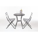 Bolero runder Bistrotisch Stahl schwarz 60cm (15 Stück)