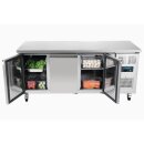Polar U-Serie Kühltisch mit drei Türen 417Ltr