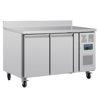 Polar U-Serie Doppel-Tür Thekenkühlschrank mit Aufkantung 282Ltr