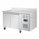 Polar U-Serie Doppel-Tür Thekenkühlschrank mit Aufkantung 282Ltr