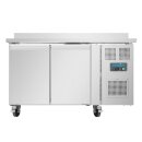 Polar U-Serie Doppel-Tür Thekenkühlschrank mit Aufkantung 282Ltr