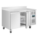 Polar U-Serie Doppel-Tür Thekenkühlschrank mit Aufkantung 282Ltr
