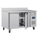 Polar U-Serie Doppel-Tür Thekenkühlschrank mit Aufkantung 282Ltr