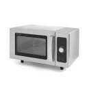 Gastro Mikrowelle mit 25 Liter und 1550 Watt aus Edelstahl