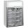 Esta Kühlschrank mit Glasschiebetüren - 100 Liter, LED-Werbetafel, weiß