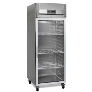 Gewerbekühlschrank PKX 700 G mit Glastür - Gn 2/1, Edelstahl, 520 Liter