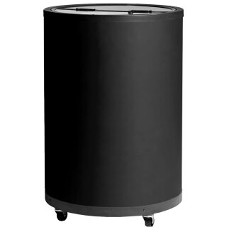 Schwarze Kühltonne mit Rollen - 80 Liter, für Impulsverkäufe