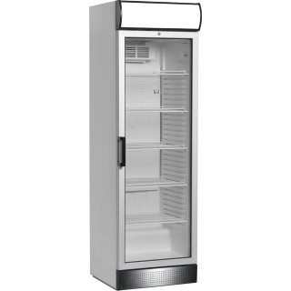 Esta Displaykühlschrank L 372 GL-LED - Thermoglastür, Schloss, weiß