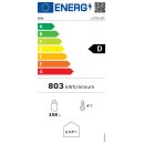 Gastro Kühlschrank 372 Liter - LED Innenbeleuchtung, 1 Glastür, abschließbar