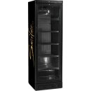 Schwarzer Glastürkühlschrank 372 L -...