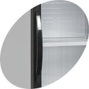 Schwarzer Glastürkühlschrank 372 L - LED-Innenbeleuchtung, Tauwasserverdunstung