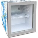 Gastro Kühlschrank mit 1 Glastür - 55 Liter,...