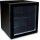 Kleiner Glastürkühlschrank mit 55 Liter - LED-Innenbeleuchtung, Tischgerät, schwarz