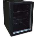 Schwarzer Kühlschrank mit statischer Kühlung -...