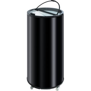 Esta Kühltonne CC 80 mit 63 Liter - Flip-Flap Glasdeckel, schwarz