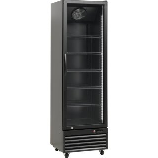 Esta Kühlschrank SD 426Eblack mit 361 Liter - Umluft, Rollen, Schloss