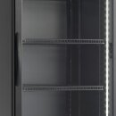 Esta Kühlschrank SD 426Eblack mit 361 Liter - Umluft, Rollen, Schloss