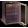 Edelstahl Kühlschrank mit 1 Glastür - 148 Liter, Umluftkühlung