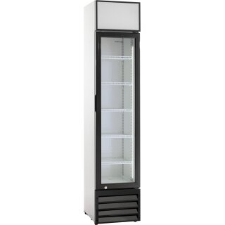 Schmaler Getränkekühlschrank mit 160 Liter - Umluftkühlung, LED Innenbeleuchtung