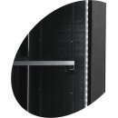 Gastro Kühlschrank mit 1 Thermoglastür - 387 Liter, Umluft, schwarz