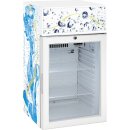 Gastro Tischkühlschrank mit Leuchtkasten - für...
