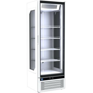 Gastro Kühlschrank für Konditorei und Backwaren - 420 Liter, 1 Glastür, weiß