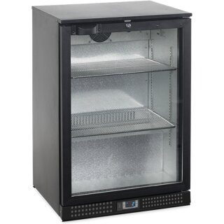 Esta Kühlschrank BA121GE mit 1 Glastür - 128 Liter, LED-Innenbeleuchtung, schwarz