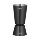 Barmaß 25/50 ml, BarUp, Schwarz, Ø45x(H)86mm